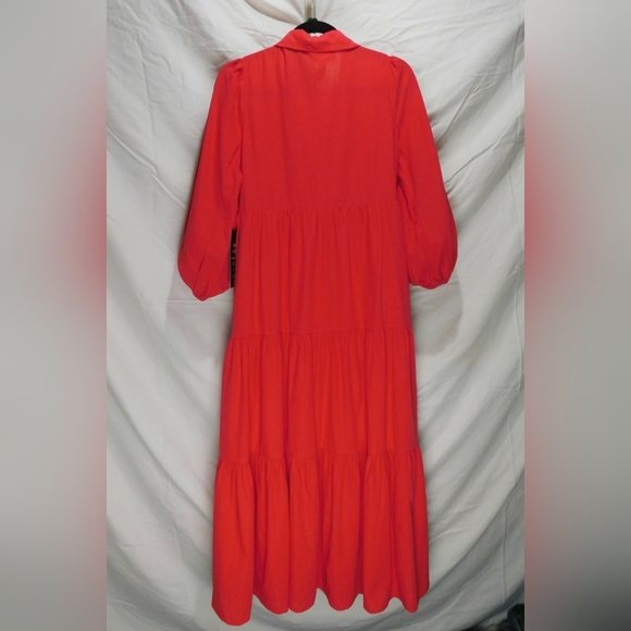 NWT Pomander Place Hibiscus Red Mabel Maxi Dress Size Medium - Picture 5 of 14